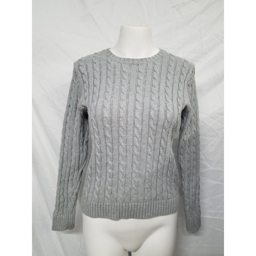 3/$20-L.L Bean cable crew neck pullover sweater